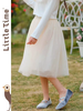 littletime女童轻奢珍珠2024新春款法式公主风纱纱半身裙 商品缩略图1