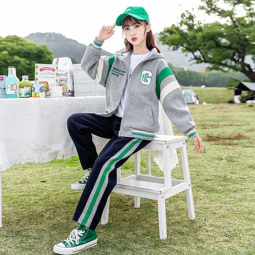 女童套装春秋2024新款韩版洋气外穿春装儿童休闲装小女孩运动童装 商品图1