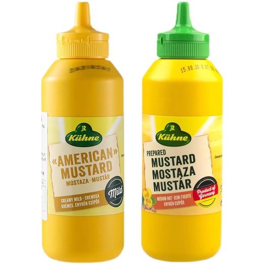 【中欧班列精选】德国冠芥末酱 原装进口利挤压式美式炸鸡汉堡三明治热狗涂抹蘸酱 255g /瓶 商品图14