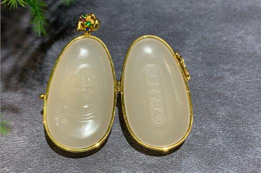 【御珠宫坊】金镶藕粉吊坠 商品图5