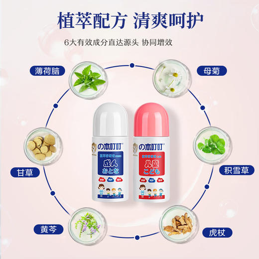 の本叮叮 成人家庭装儿童清凉植萃舒缓液 50ml/瓶 商品图2