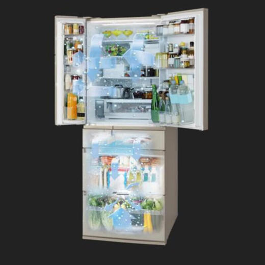 松下（panasonic）日本原装进口冰箱NR-F507HX-W5/NR-F607HX-W5 496升多门智能电冰箱风冷无霜自动制冰 NR-F507HX-N5 （496L） 商品图2