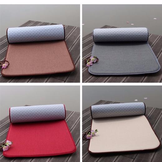 四季亚麻飘窗垫大头垫顺滑加厚家用垫榻榻米垫防滑垫 商品图1