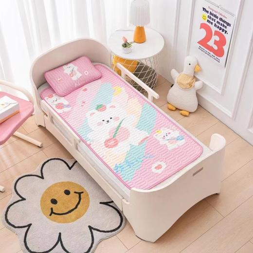 【凉席选的好，宝宝睡的更香！】卡通凉感冰丝乳胶凉席夏凉被，幼儿园午睡可折叠可机洗儿童空调软席，既是床单也是凉席-lm！ 商品图7