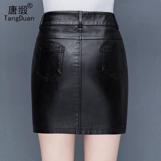 TZF-高档大码女士包臀短皮裙半身裙 商品图4