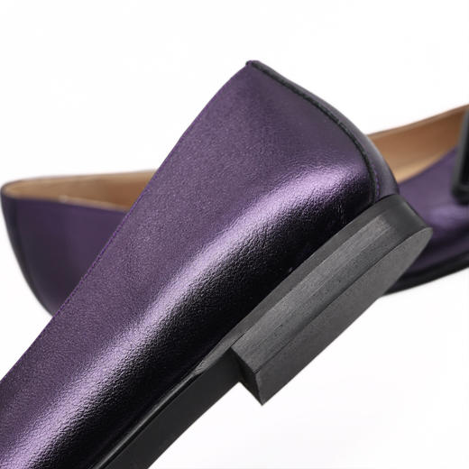 #限时特价#西班牙原产优雅舒适女款船鞋5721珠光紫 商品图8