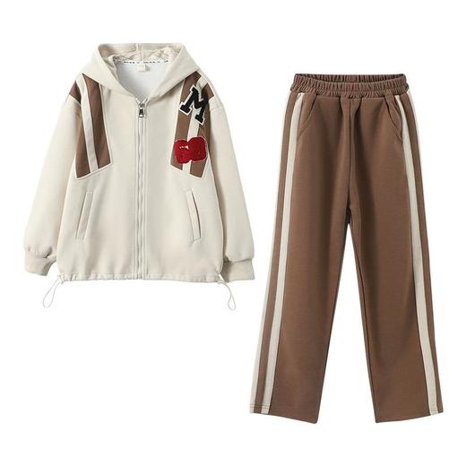 女童春装运动套装2024新款时尚中大童春季休闲开衫卫衣休闲两件套 商品图4