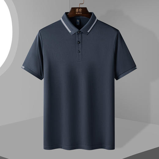【福利款】罗蒙男士提孔双面领polo衫男短袖男夏季薄款速干t恤男短袖 商品图7