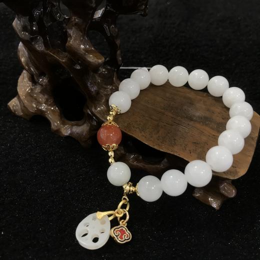 5F JADE吉祥灵玉 和田白玉手链 商品图0