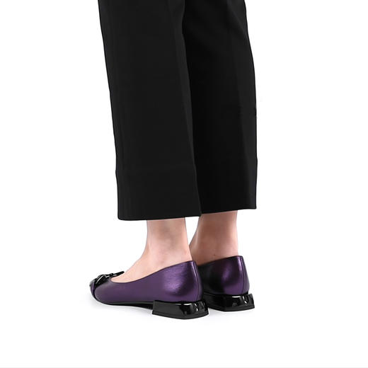 #限时特价#西班牙原产优雅舒适女款船鞋5703珠光紫 商品图12