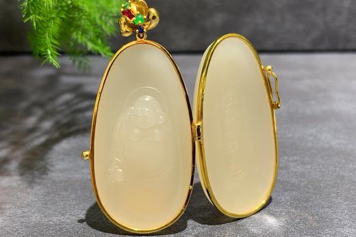 【御珠宫坊】金镶藕粉吊坠 商品图6