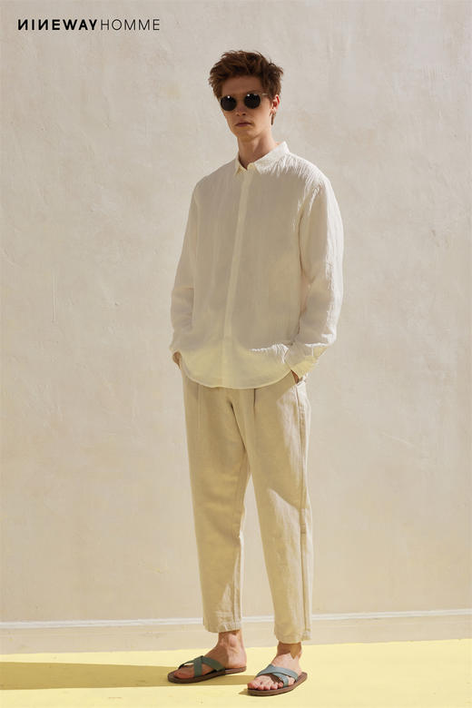 102039纯色质感长袖衬衣 商品图3