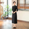 SYG784中式七分袖旗袍女春秋款复古修身礼服2024年新款旗袍 商品缩略图2