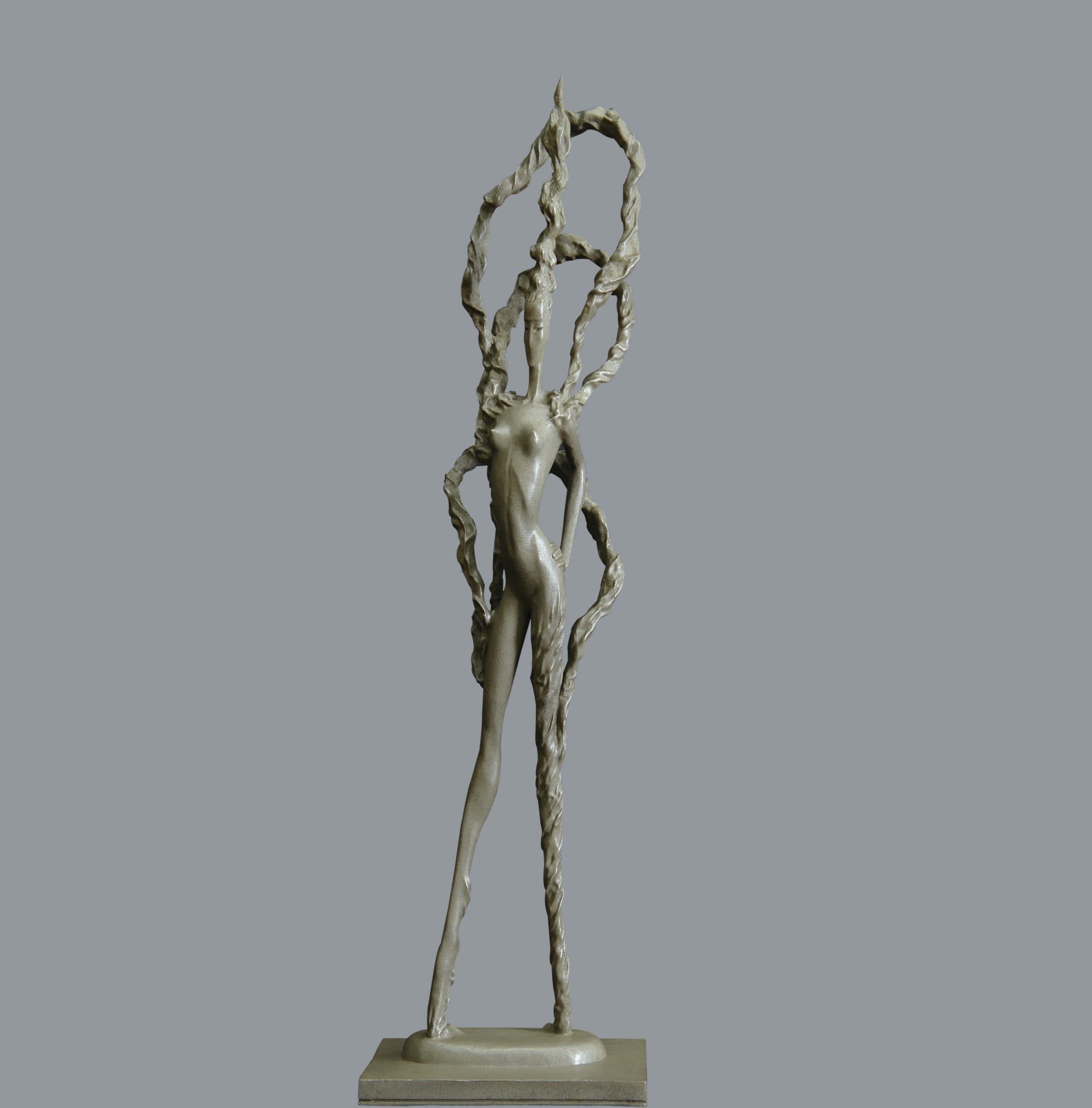 宇达青铜摆件 潘松限量99版作品《漪》艺术摆件  高48cm