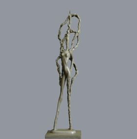 宇达青铜摆件 潘松限量99版作品《漪》艺术摆件  高48cm