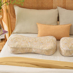 阿尔贝花园系列曲线枕荞麦壳枕头护颈椎病荞麦皮睡眠四季