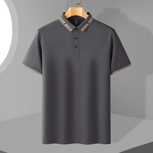 【撞色领】罗蒙男士提孔双面领polo衫男短袖男夏季薄款速干t恤男短袖 商品图7