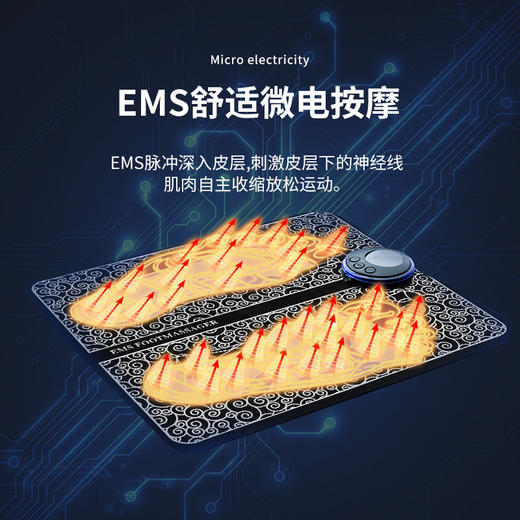 【致自己、给爸妈送上一份关怀！】晚归之后，四肢酸痛，不妨插上EMS理疗足疗机。足底脉冲按摩，仿佛跟吸足一样畅快。快速充电，USB接口方便多样的使用场景！父亲节母亲节优选 商品图2