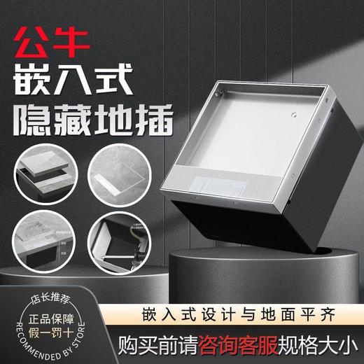 公牛 隐藏式不锈钢地插 商品图10