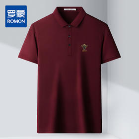 【含桑蚕丝莫代尔】罗蒙男士商务polo衫男短袖t恤男夏季冰丝t恤男