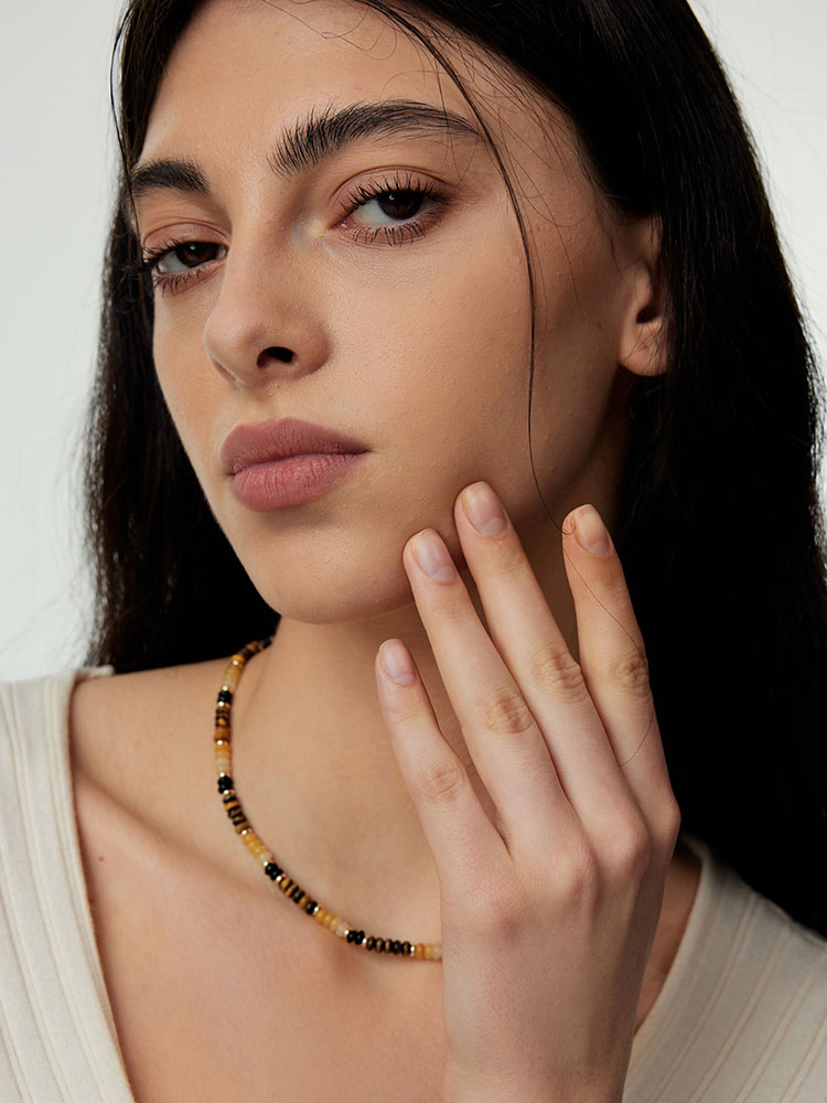 【E】ARSIS秘密花园系列虎眼财运串珠项链/虎眼财运串珠手链