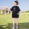 女童T恤夏季薄款宽松长T2024新款韩版中大童短袖夏款儿童套装 商品缩略图1