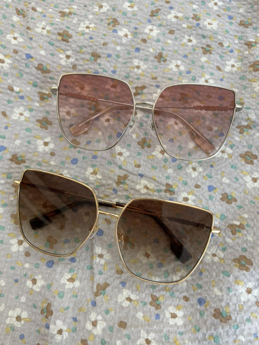 323-4 圆正渠道货 BB 24新 时尚猫眼 超轻大框 渐变浅片 太阳镜 素颜墨镜 商品图7