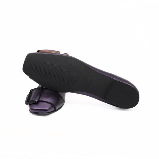 #限时特价#西班牙原产优雅舒适女款船鞋5721珠光紫 商品图6