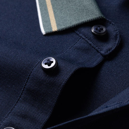 【含桑蚕丝】罗蒙夏季男士polo衫商务休闲百搭男士t恤短袖polo衫 商品图5