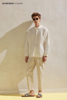 102039纯色质感长袖衬衣