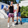 有志者UZIS针织运动短裤男美式潮流复古印花四分篮球训练球裤蔓影 商品缩略图3