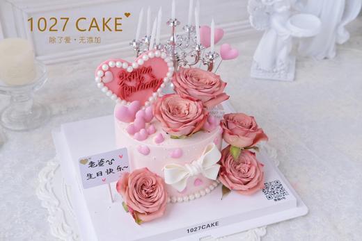 1027CAKE | 卡布奇诺鲜花主题蛋糕  仙女蛋糕  蝴蝶结  烛台 商品图2