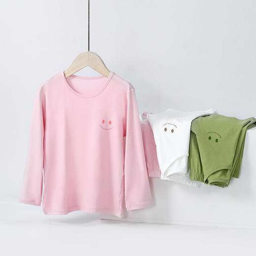 儿童春夏莫代尔长袖家居套装 商品图1