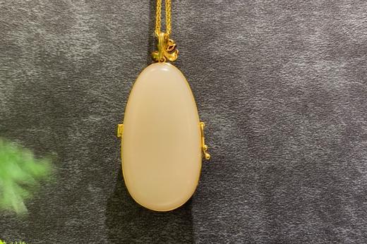 【御珠宫坊】金镶藕粉吊坠 商品图1