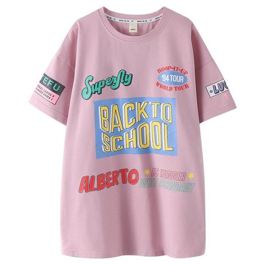 女童夏装短袖T恤2024新款儿童韩版洋气中大童夏季网红半袖上衣潮 商品图4