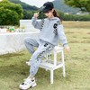 女童春款套装 2024新款洋气中大童儿童春秋女孩棋盘格运动两件套 商品缩略图2