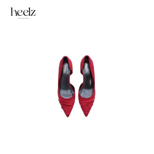 heelz设计师手工鞋履 ｜小猫跟真丝褶皱单鞋50mm 商品图2