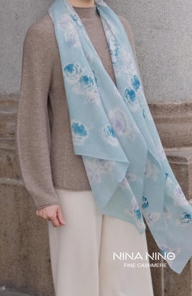 春暖花开印花披肩