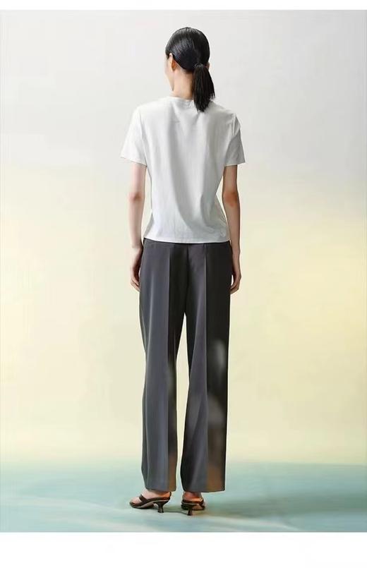 （任选2件39.9元）顺滑光泽感 ~ 丝光棉 M001 宽松版休闲百搭T恤 剪标款-喜出 商品图2