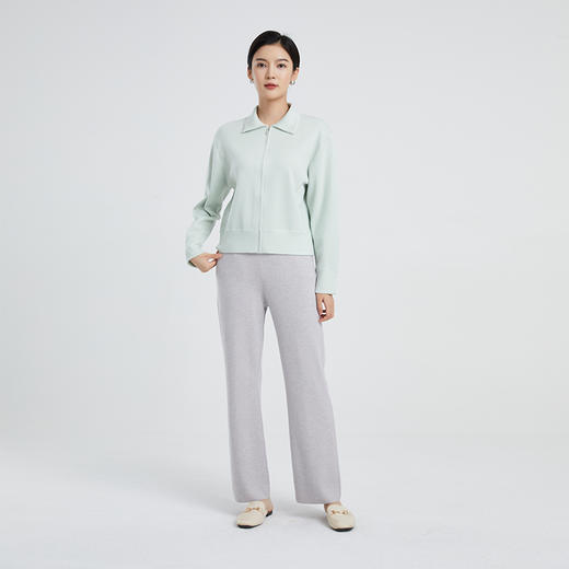 东黎 •  山羊绒女士春季精仿翻领拉链长袖开衫 4197 商品图1