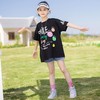 女童T恤夏季薄款宽松长T2024新款韩版中大童短袖夏款儿童套装 商品缩略图0