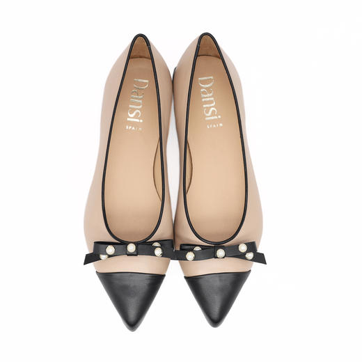 #限时特价#西班牙原产优雅舒适女款船鞋5705米色 商品图5