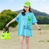 女童夏季宽松韩版短袖2024新款中大童卡通中长款T恤儿童洋气t恤潮 商品缩略图3
