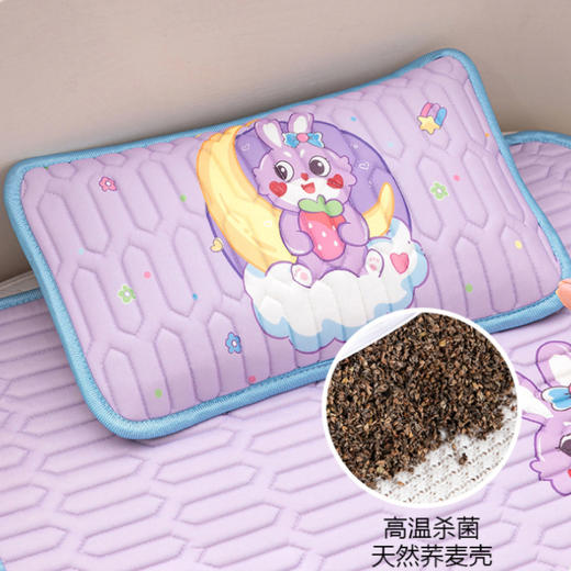 【凉席选的好，宝宝睡的更香！】卡通凉感冰丝乳胶凉席夏凉被，幼儿园午睡可折叠可机洗儿童空调软席，既是床单也是凉席-lm！ 商品图2