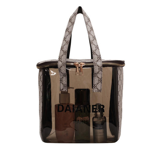 【“包”容万物，无所畏惧】半透明手包旅行，化妆包大容量；防水收纳，高颜值洗漱包，优雅又大方的高颜值化妆包，伴你旅行，便捷收纳，不错过时尚气息！ 商品图5