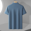 【含桑蚕丝】罗蒙男士刺绣口袋polo衫男短袖男夏季冰丝t恤男士短袖 商品缩略图4
