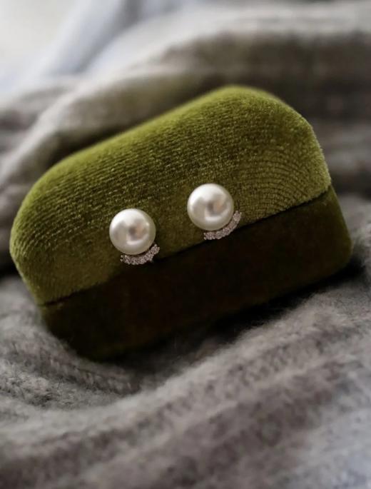 超美！！精致锆石珍珠高级感耳钉 商品图7