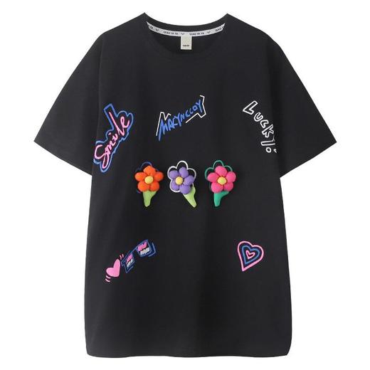 韩版童装女童短袖t恤夏装2024新款洋气中大童儿童夏季小女孩上衣 商品图4