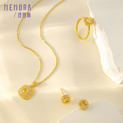 【积分抵值】闪耀方糖戒指，颜值珠峰，可调节活口黄金足金戒指送女朋友生日礼物MEMORA诗普琳LRE01501、LPE02201 商品图8