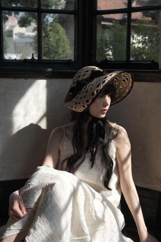 Kreuzzz 原色Margaret J.镂空复古草帽 商品图4